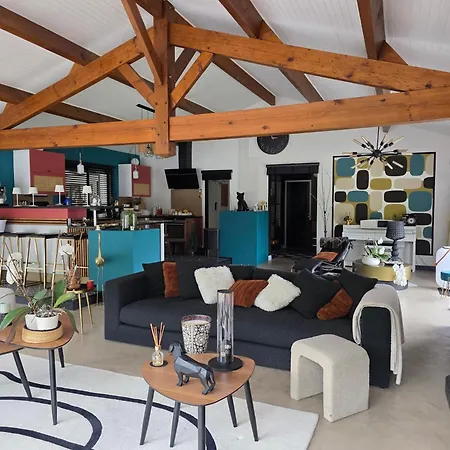 לינה וארוחת בוקר La Parenthese Du Las, Maison D'hotes, Piscine Et Spa, Entre Bordeaux Et Cap Ferret